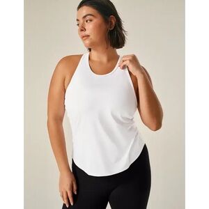 NWT Beyond Yoga | Power Beyond Lite Resilient Tank WK4693 Lunar White Large Yoga